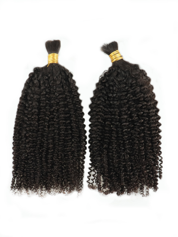 Lena Boho Kinky Curl Bulk Human Hair Braiding Extensions