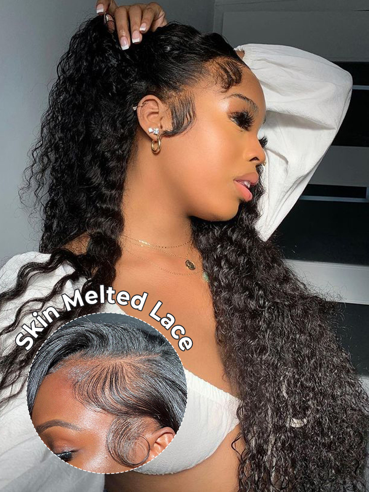 Freya Bleached Knots Glueless Loose Deep Wave Wig 13x4 13x6 Lace Front Human Hair Wigs Pre Plucked