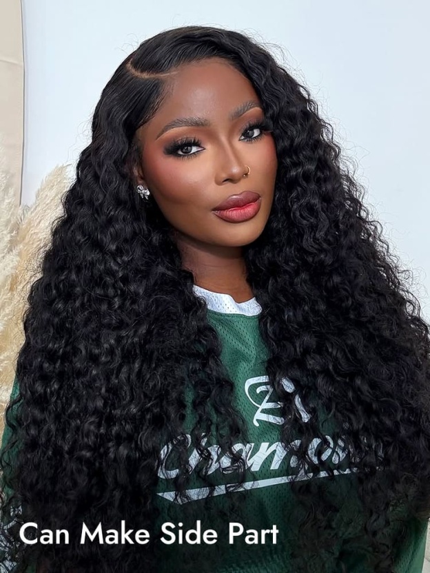 Ava Deep Wave 13x6 Lace front Wig Human Hair Glueless Wigs