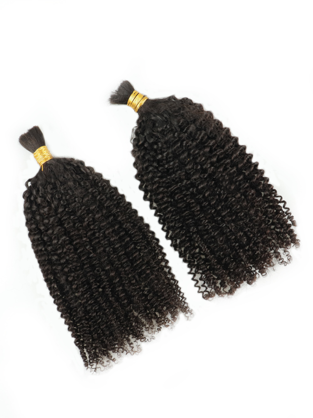 Lena Boho Kinky Curl Bulk Human Hair Braiding Extensions
