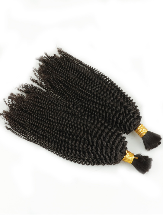 Ruby 100% Brazilian Virgin Hair Boho Twist curl Bulk for Braiding Extensions