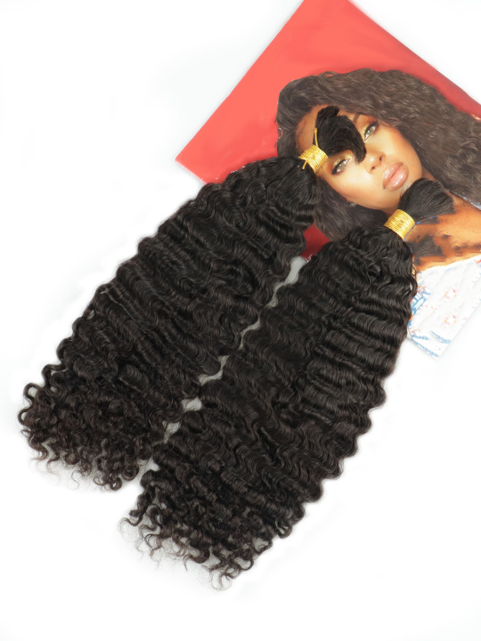Zara Boho Burmese Curl Bulk Human Hair Braiding Extensions