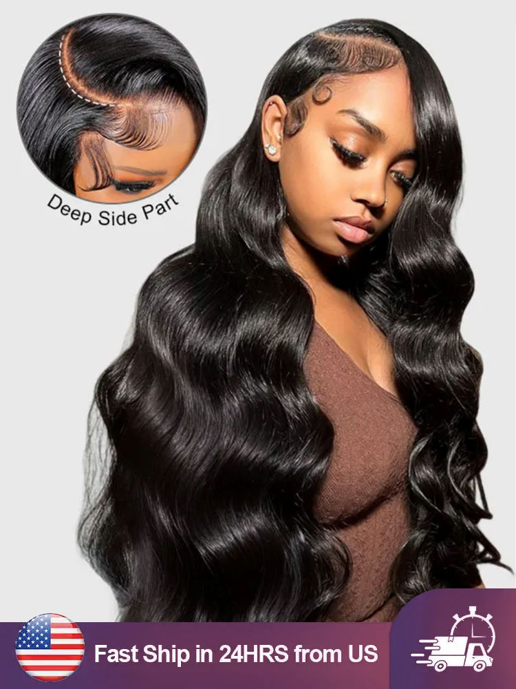 Emma 13x6 Body Wave Lace Front Wigs Straight Human Hair Wigs Glueless Wigs Pre Plucked Natural Hairline