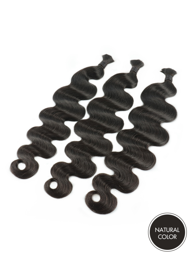 Wren Boho Body Wave Bulk Human Hair Braiding Extensions