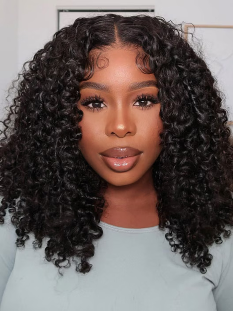 Sienna Burmese Curly Half Wig Glueless Wig Beginner Friendly