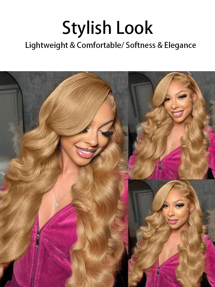 Amber #27 Body Wave 13x4 Lace Front Human Hair Wigs