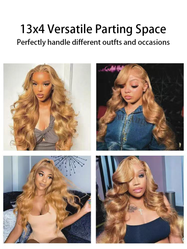 Amber #27 Body Wave 13x4 Lace Front Human Hair Wigs