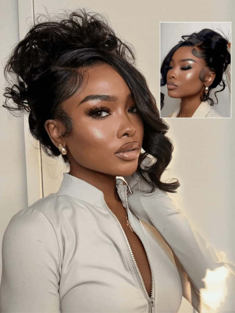 Anya Body Wave 360 Full Lace Frontal Wigs Pre Plucked Bleached Knots with Drawstring Glueless Wigs