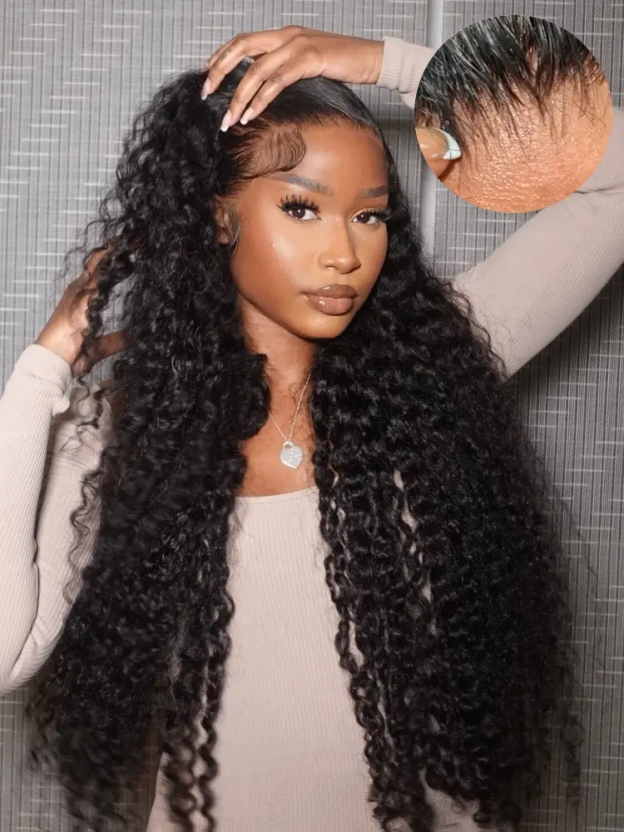 Ariana Bleached Knots Glueless Deep Wave 13x6 Lace Front Human Hair Wigs Pre Plucked