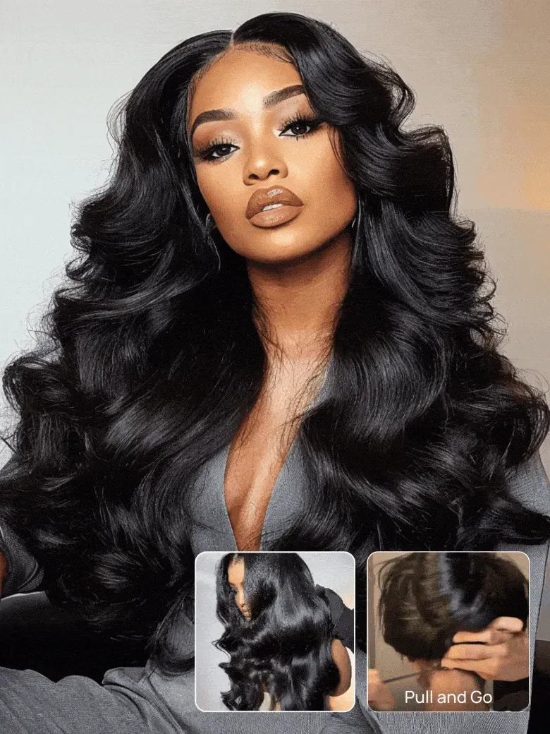 Jade Bleached Knots Glueless Body Wave Wig 13x6 Lace Front Human Hair Wigs With Drawstring Pre Plucked