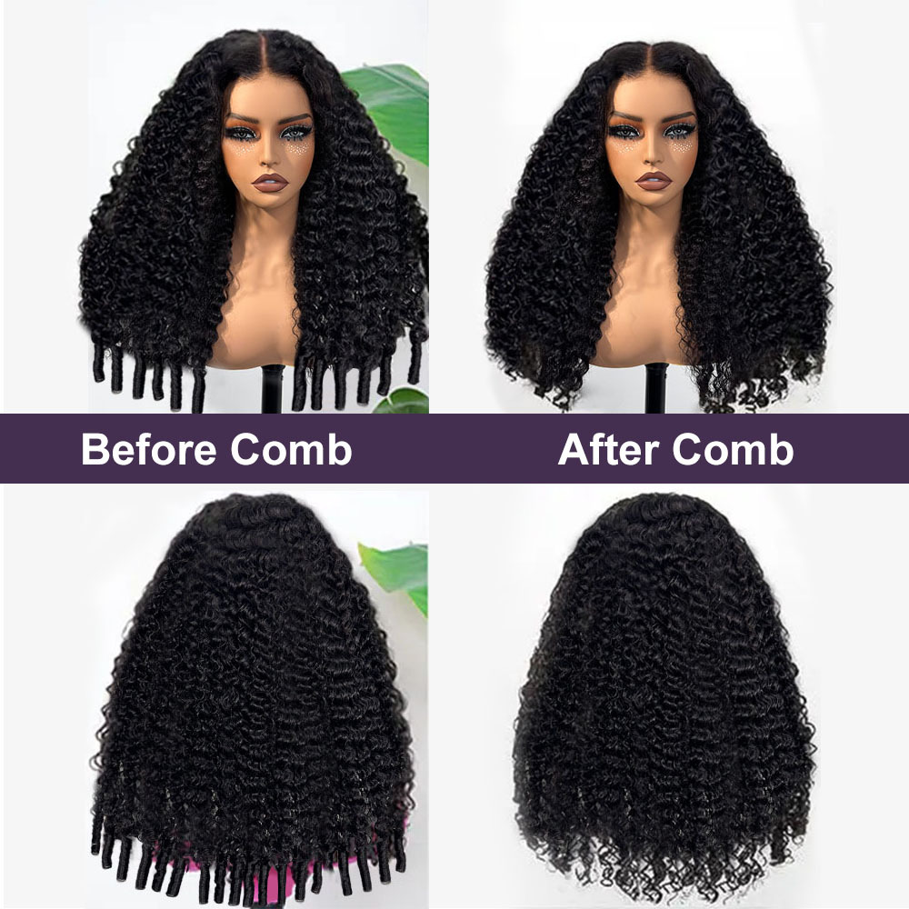 Sarah Glueless Burmese Curly Wig with Drawstring Pre Bleached Knots 250% 13x6 Lace Frontal Wigs Human Hair Pre Plucked