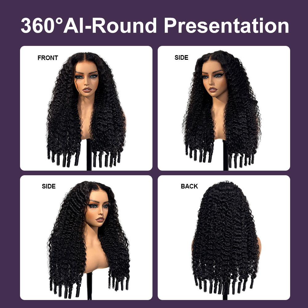 Sarah Glueless Burmese Curly Wig with Drawstring Pre Bleached Knots 250% 13x6 Lace Frontal Wigs Human Hair Pre Plucked