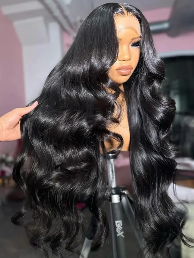 Serena 13x6 Straight Lace front Wig Body Wave Lace Front Wigs Human Hair Glueless Transparent Lace Wigs Pre Plucked Natural Hairline