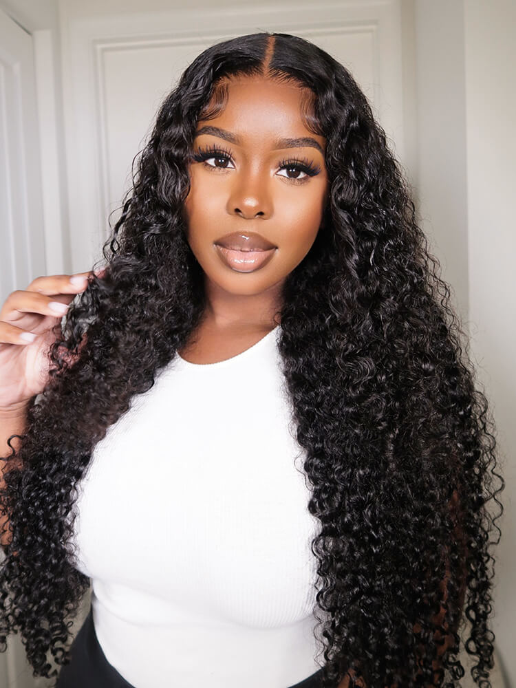 Camila Bleached Knots Glueless Curly Wig 13x6 Lace Front Human Hair Wigs Pre Plucked