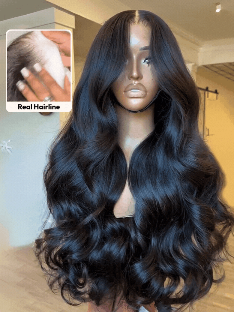 Diana Bleached Knots Glueless Body Wave Wig 13x6 Lace Front Human Hair Wigs With Drawstring Pre Plucked
