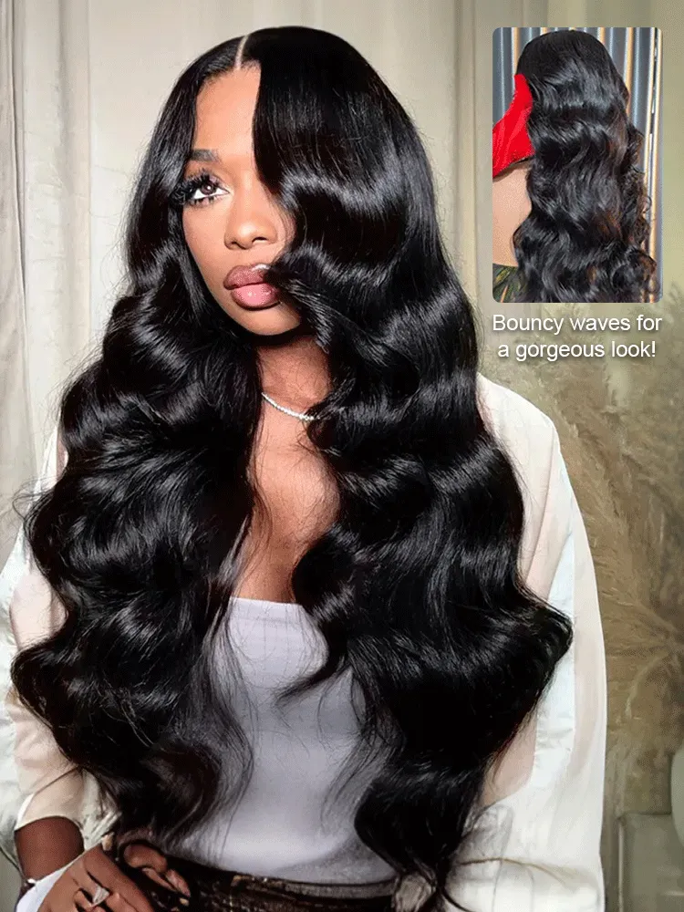Diana Bleached Knots Glueless Body Wave Wig 13x6 Lace Front Human Hair Wigs With Drawstring Pre Plucked