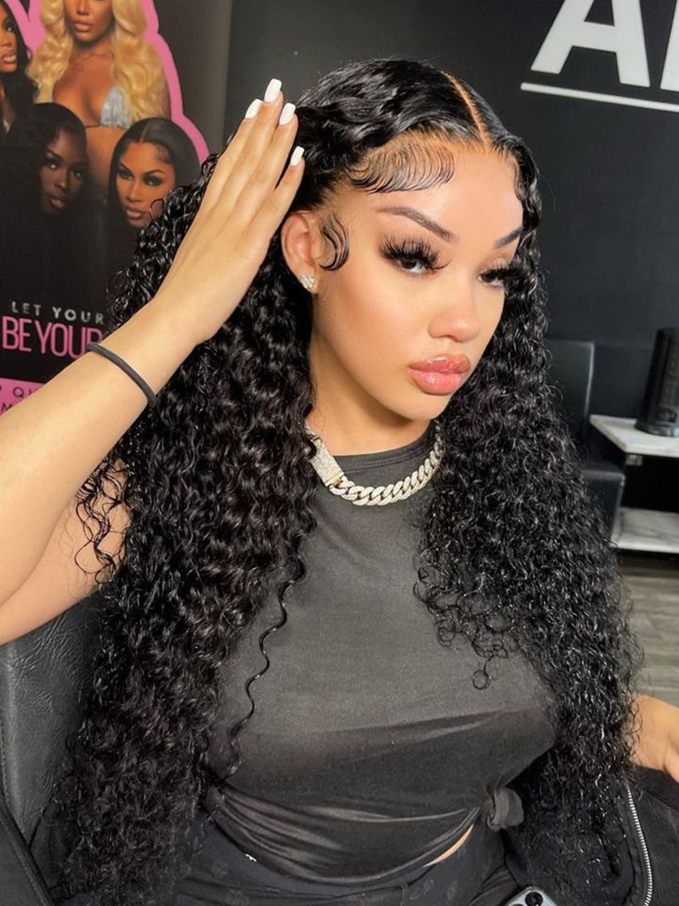 Ivy 13x6 Lace front Wig Curly Human Hair Wigs Glueless Wigs