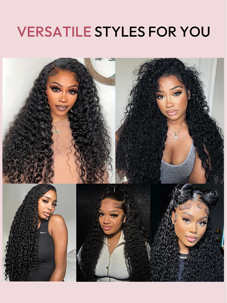 Ivy 13x6 Lace front Wig Curly Human Hair Wigs Glueless Wigs