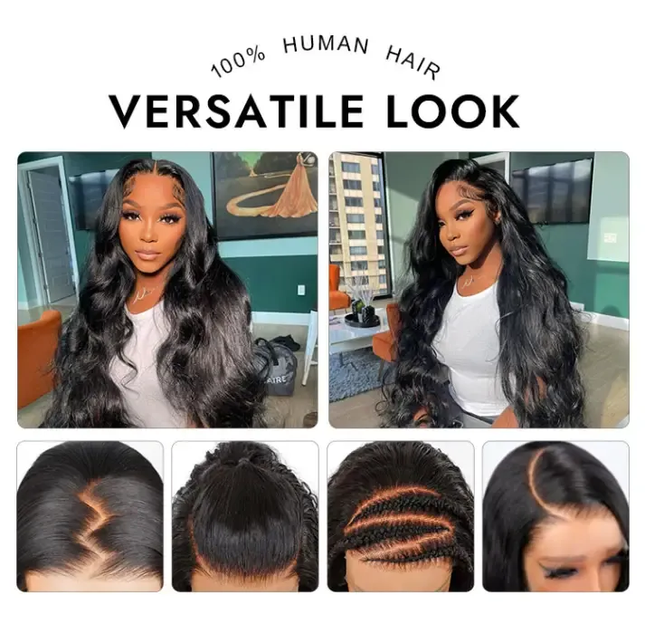 Jade Bleached Knots Glueless Body Wave Wig 13x6 Lace Front Human Hair Wigs With Drawstring Pre Plucked