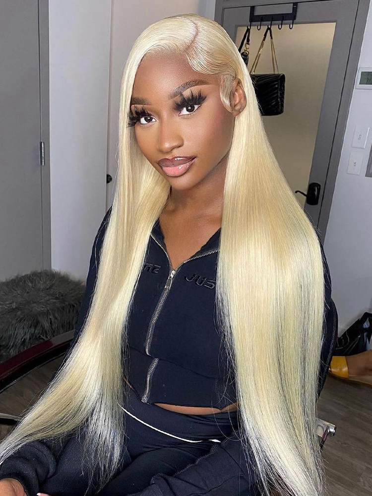 Julia 613 Blonde Straight Wig 13x6 Lace Front Human Hair Wigs