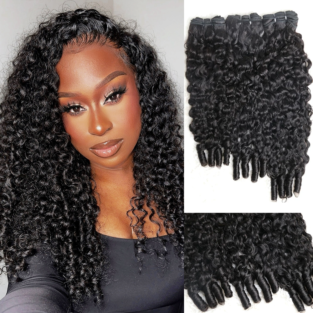 June Messy Burmese Curly Bundles 100% Virgin Human Hair Bundles