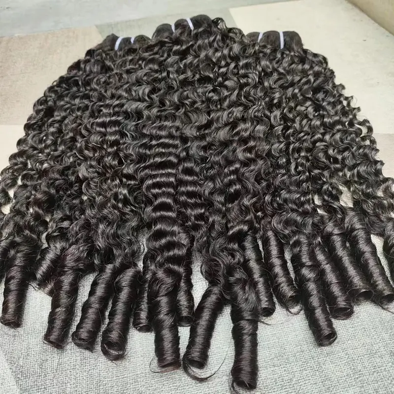 June Messy Burmese Curly Bundles 100% Virgin Human Hair Bundles