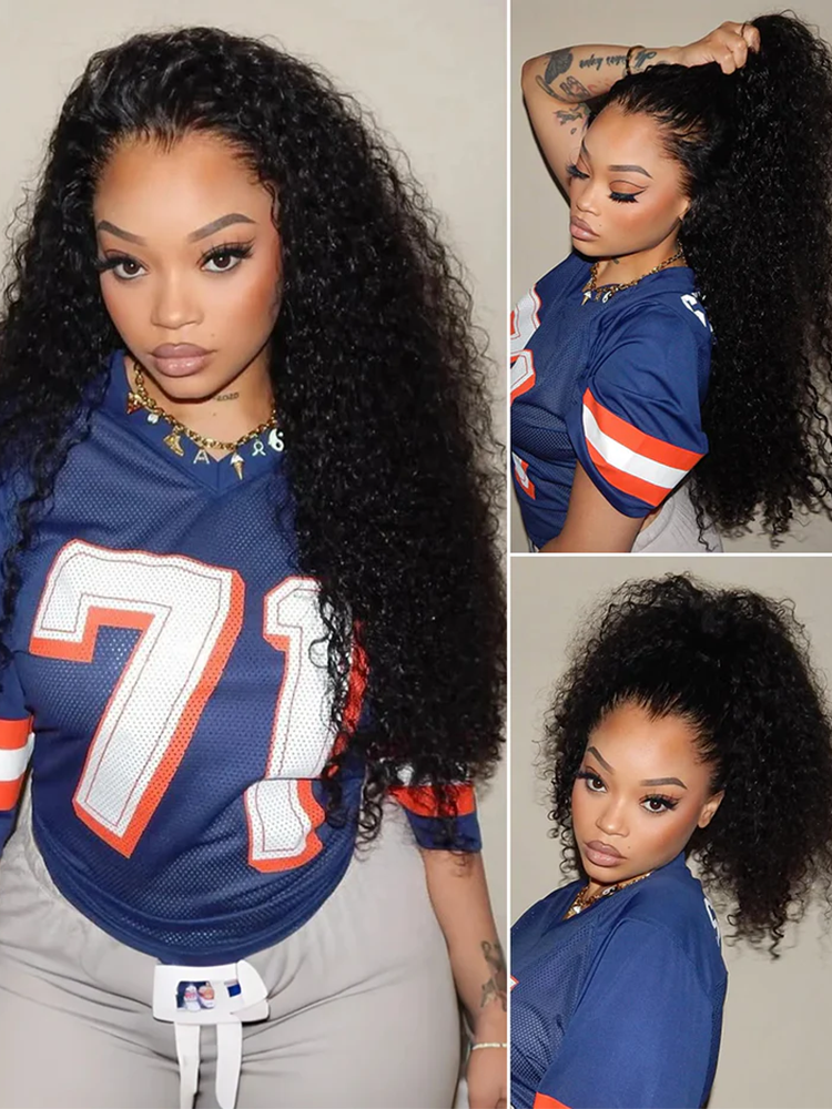 Camila Bleached Knots Glueless Curly Wig 13x6 Lace Front Human Hair Wigs Pre Plucked