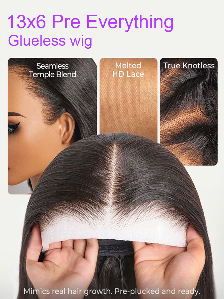 Freya Bleached Knots Glueless Loose Deep Wave Wig 13x4 13x6 Lace Front Human Hair Wigs With Drawstring Pre Plucked