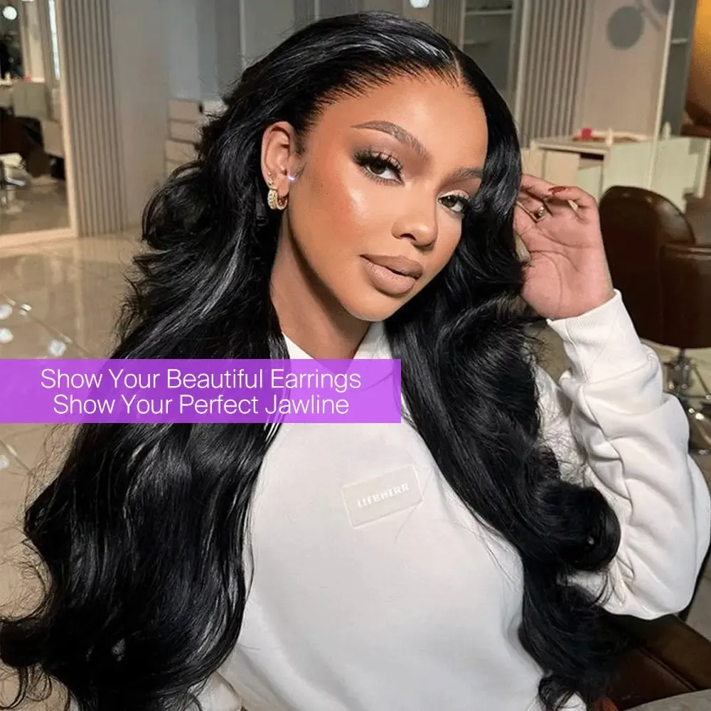 Mira Bleached Knots 13x6 Glueless Lace Front Human Hair Wigs With Drawstring Pre Plucked