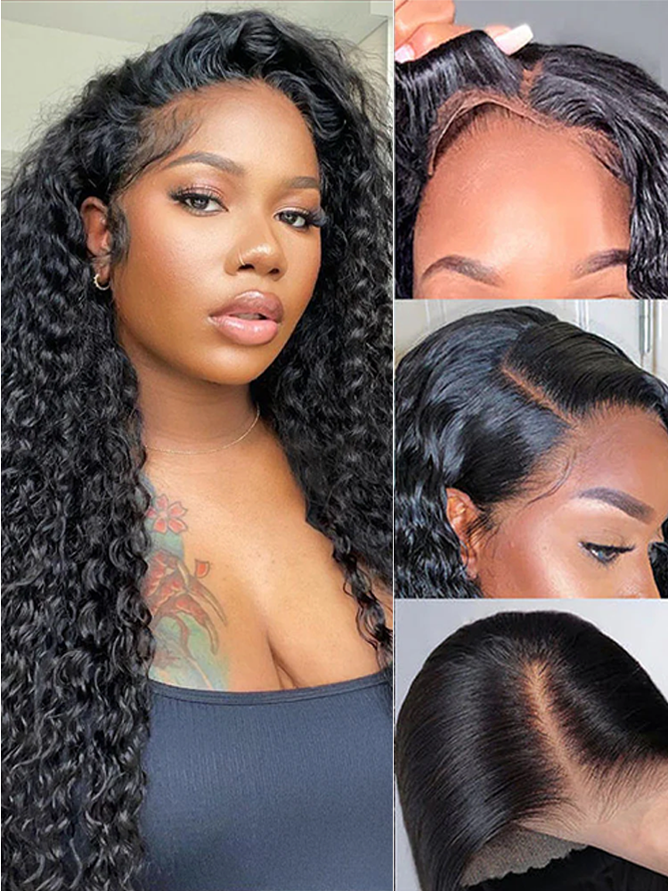 Mira Bleached Knots 13x6 Glueless Lace Front Human Hair Wigs With Drawstring Pre Plucked