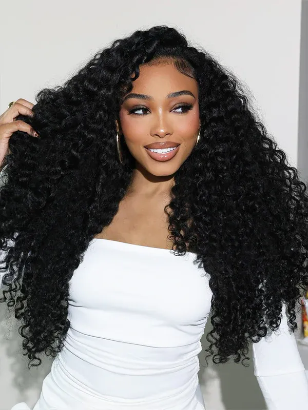 Sarah Glueless Burmese Curly Wig with Drawstring Pre Bleached Knots 250% 13x6 Lace Frontal Wigs Human Hair Pre Plucked
