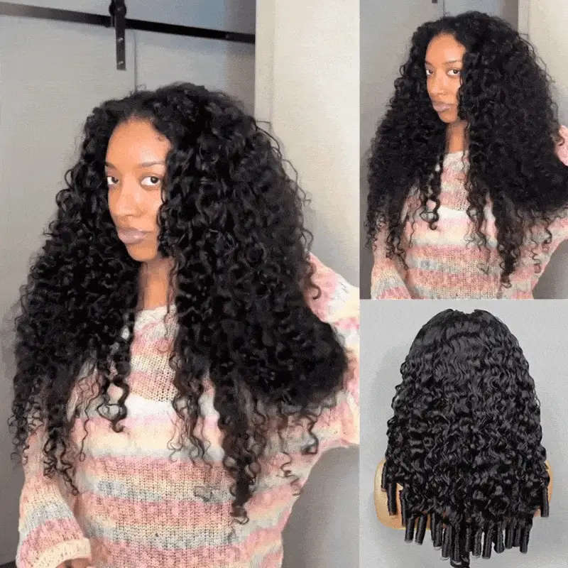 Sarah Glueless Burmese Curly Wig with Drawstring Pre Bleached Knots 250% 13x6 Lace Frontal Wigs Human Hair Pre Plucked