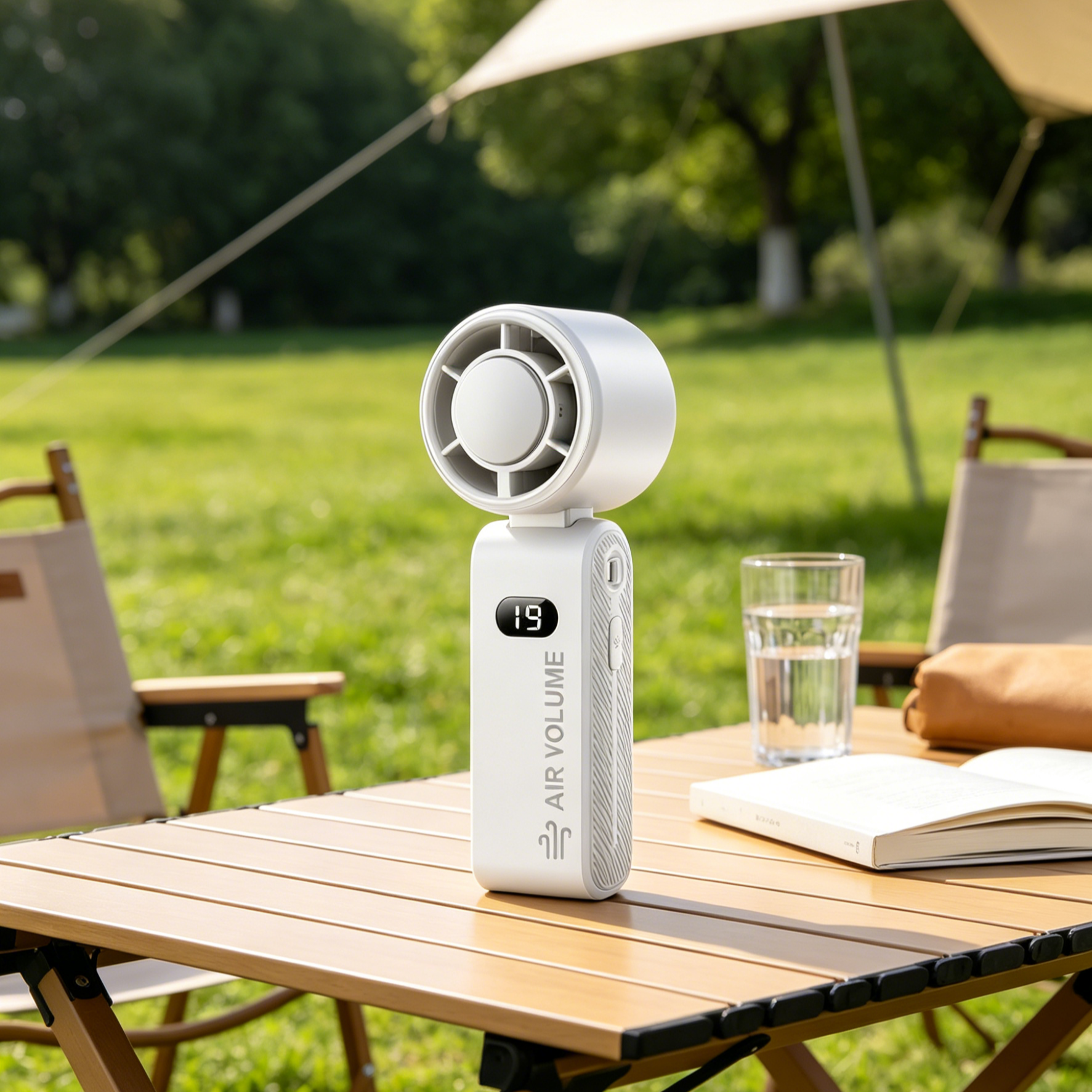 Mini Ventilátor 10°C-os Hűsítéssel – Hordozható, Összecsukható és Csendes