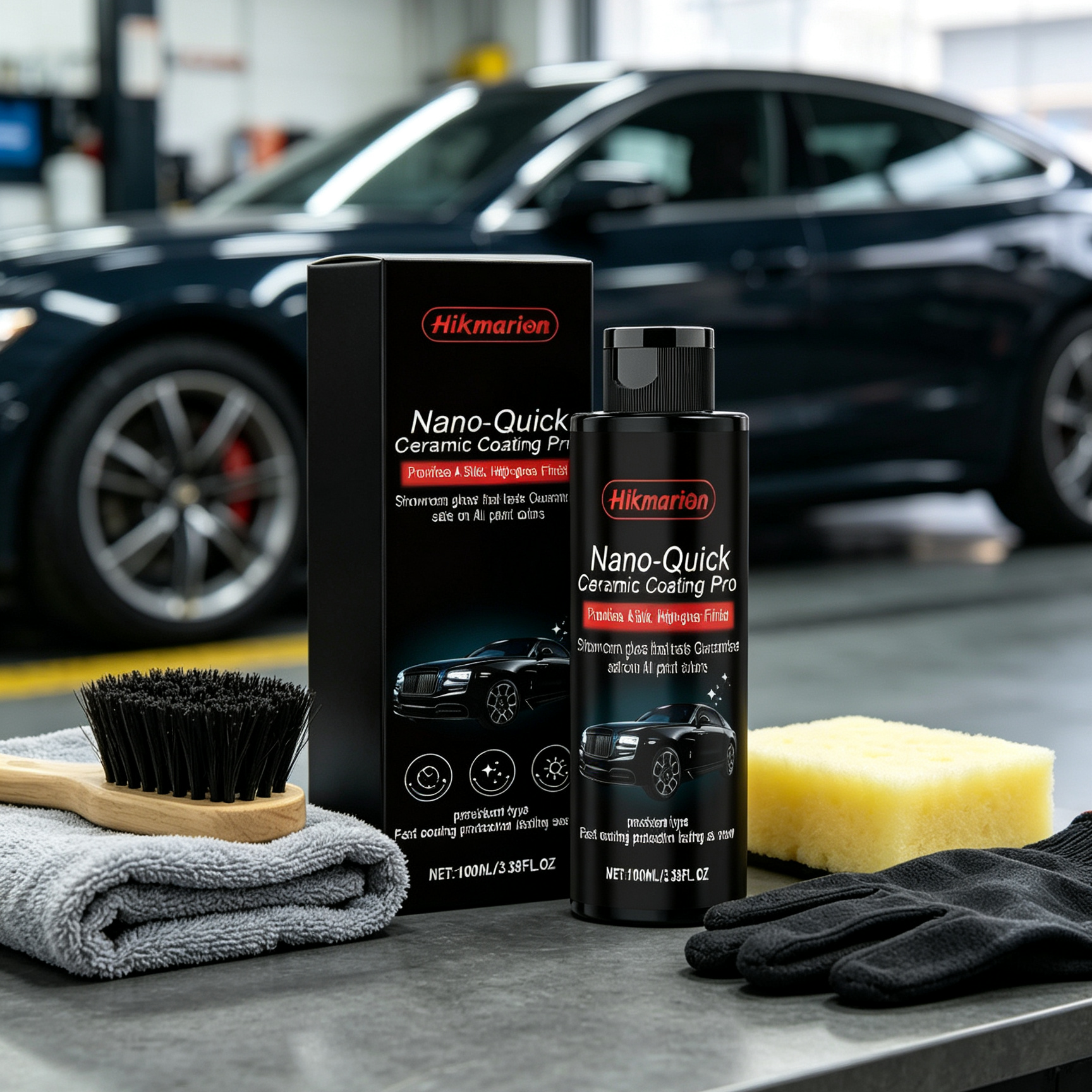 Prémium Nano Kerámia Autóbevonat Spray - Tükörfény és Vízlepergető Páncél Otthon | TÜV Minősített
