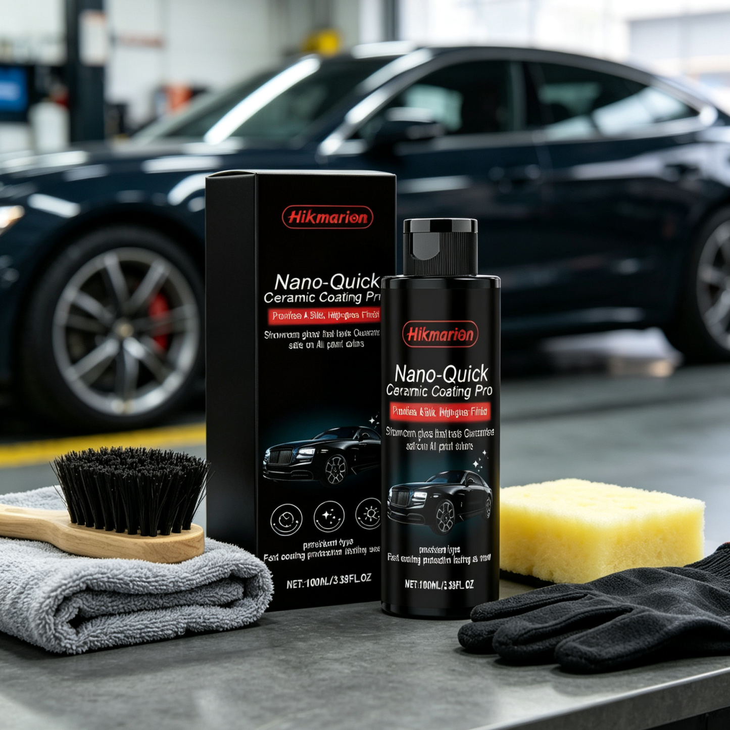 Prémium Nano Kerámia Autóbevonat Spray - Tükörfény és Vízlepergető Páncél Otthon | TÜV Minősített