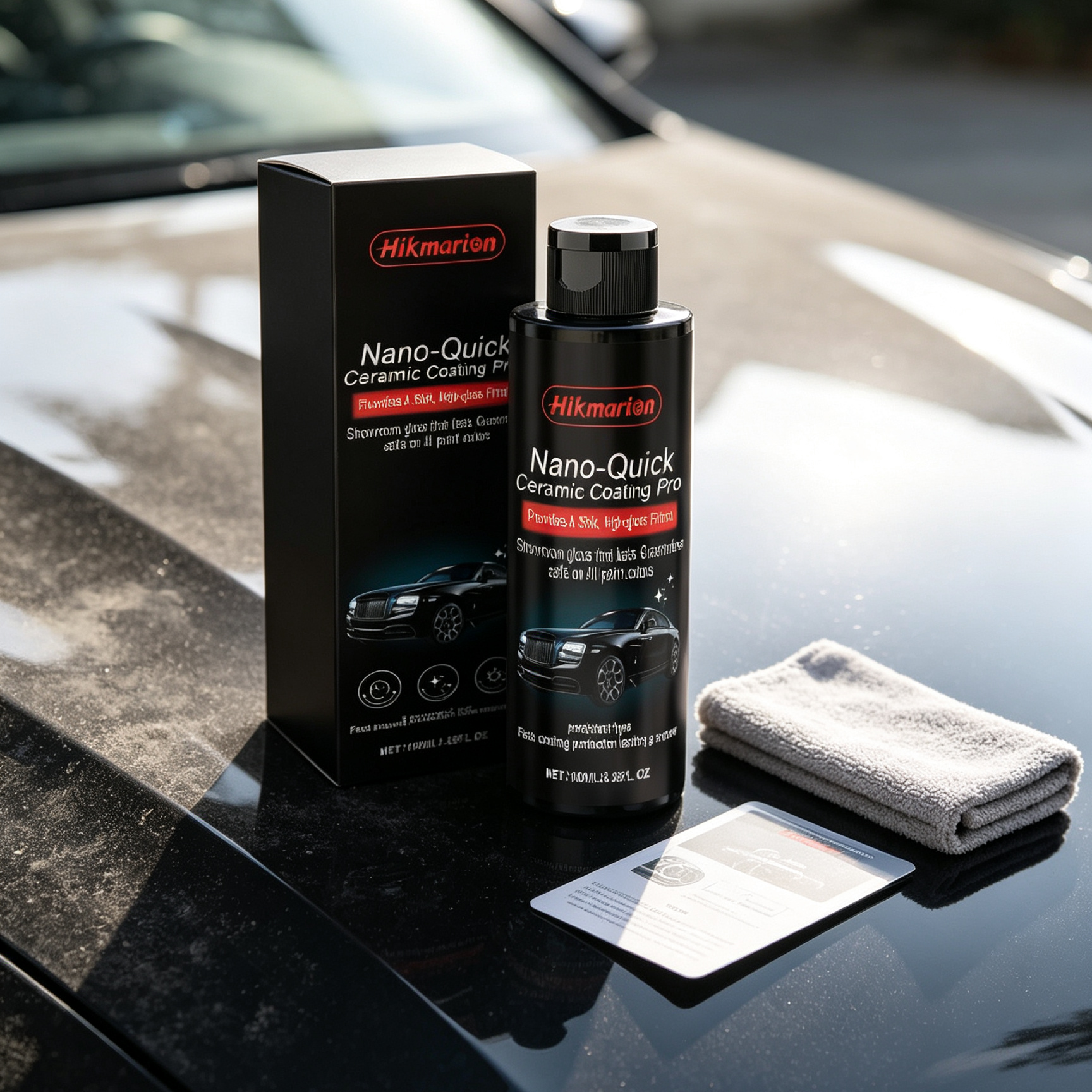 Prémium Nano Kerámia Autóbevonat Spray - Tükörfény és Vízlepergető Páncél Otthon | TÜV Minősített