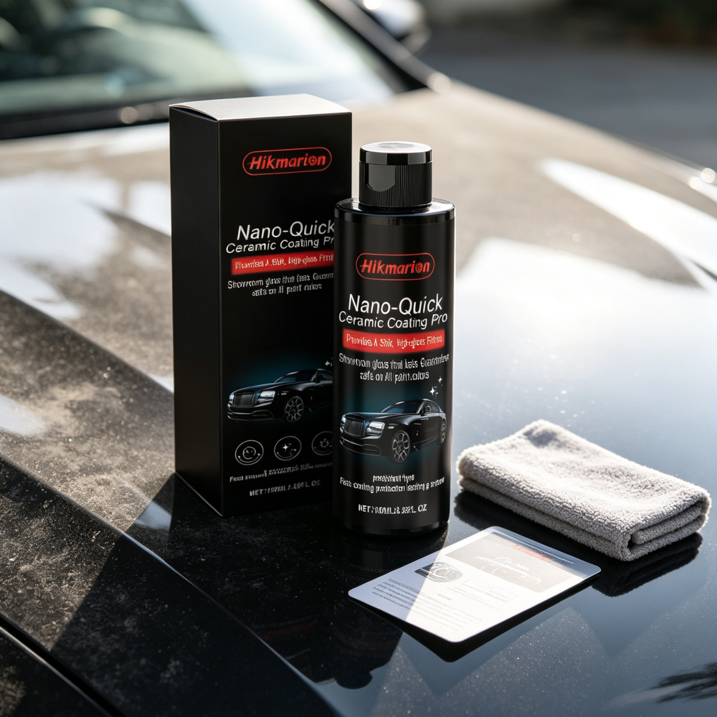 Prémium Nano Kerámia Autóbevonat Spray - Tükörfény és Vízlepergető Páncél Otthon | TÜV Minősített