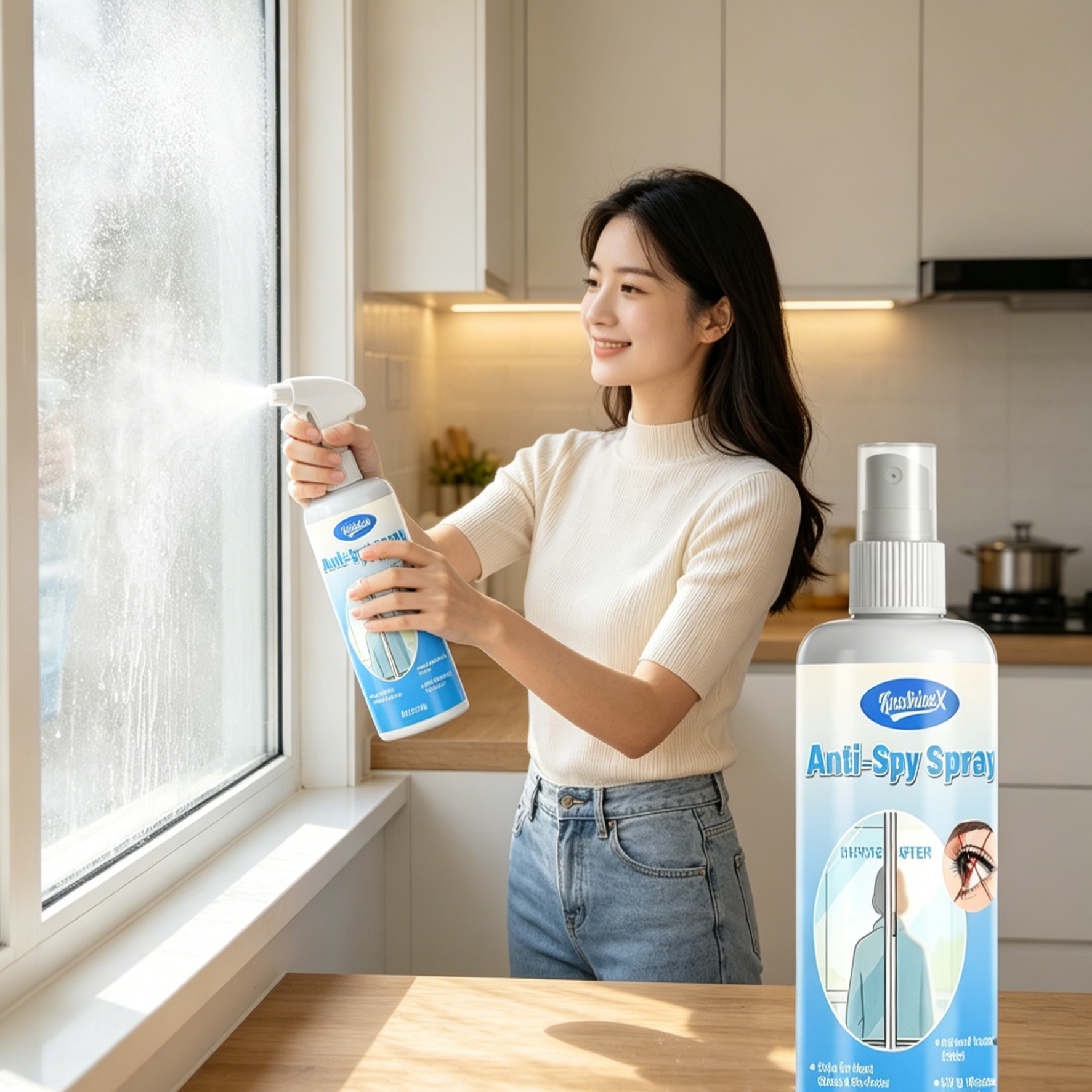 Egyirányú Tükör Spray Ablakra | Betekintésgátló Kihallgatószoba Effektus