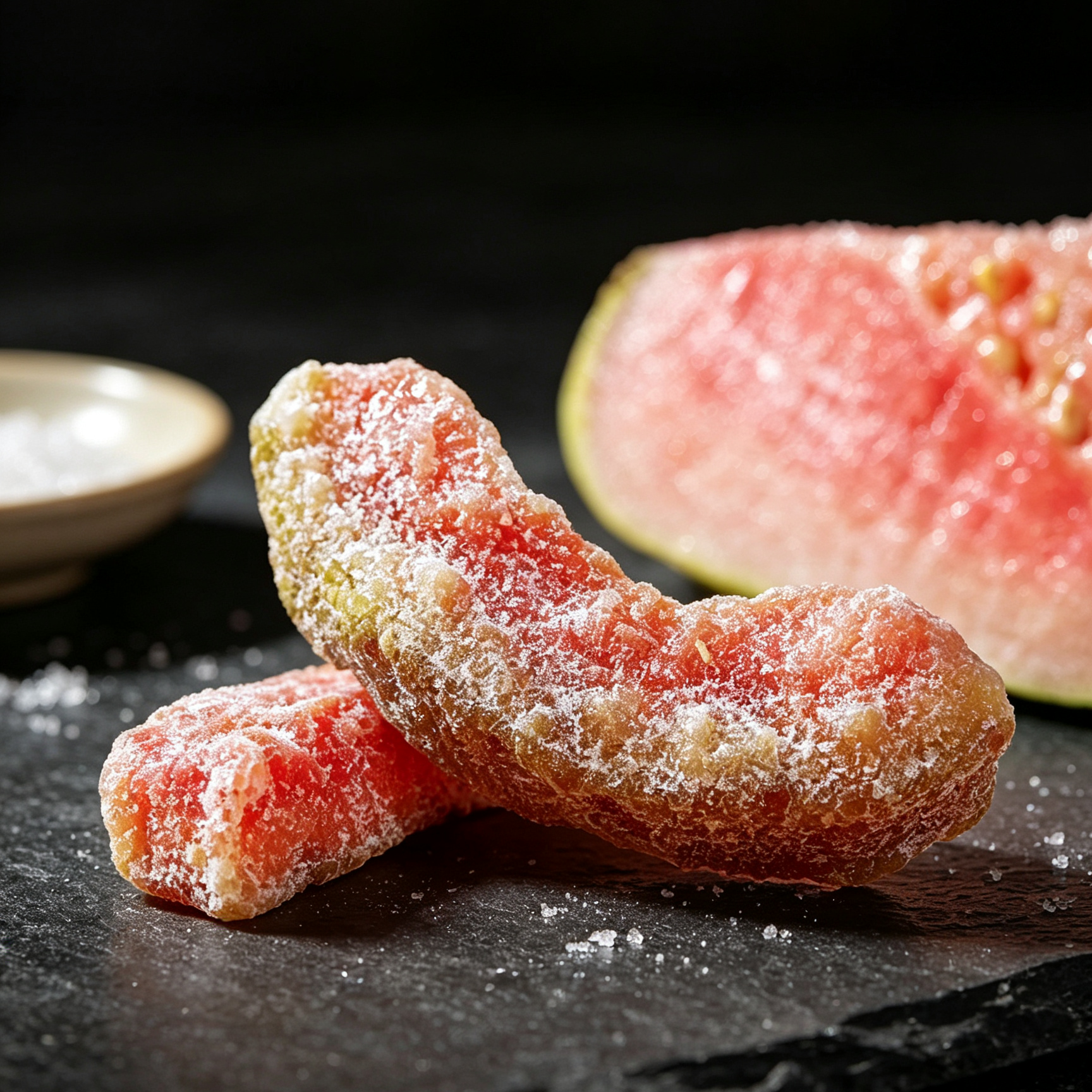 Prémium Magmentes Vörös Guava - Lassan Kandírozott Trópusi Gyümölcs | Egyesével Csomagolt