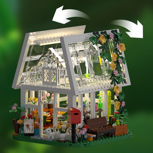 flower house building set