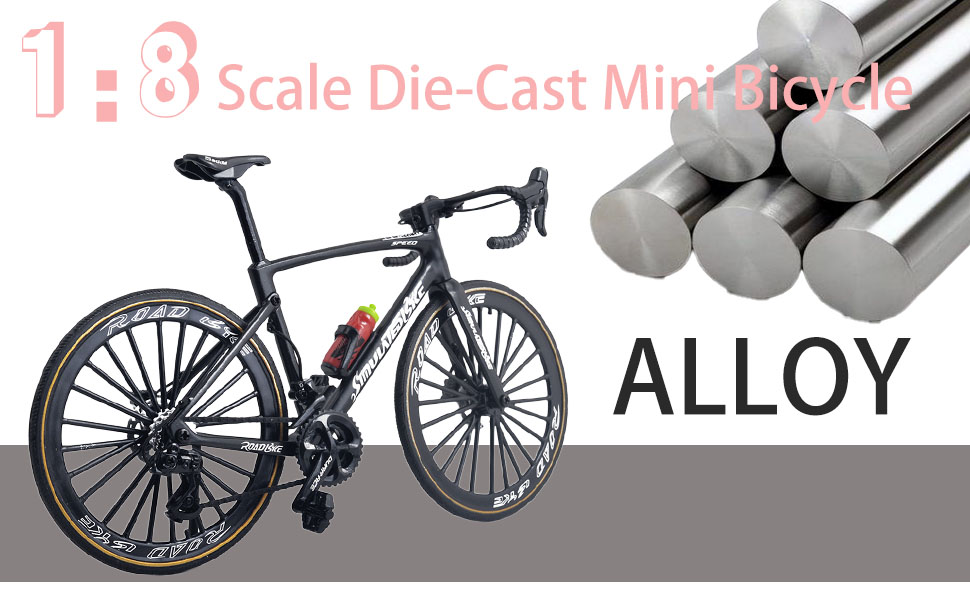 Road Bike Model Mountain Bike Party Decorations Bicycle Cake Topper Finger Mountain Bike Toy
