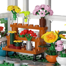 flower house building toy