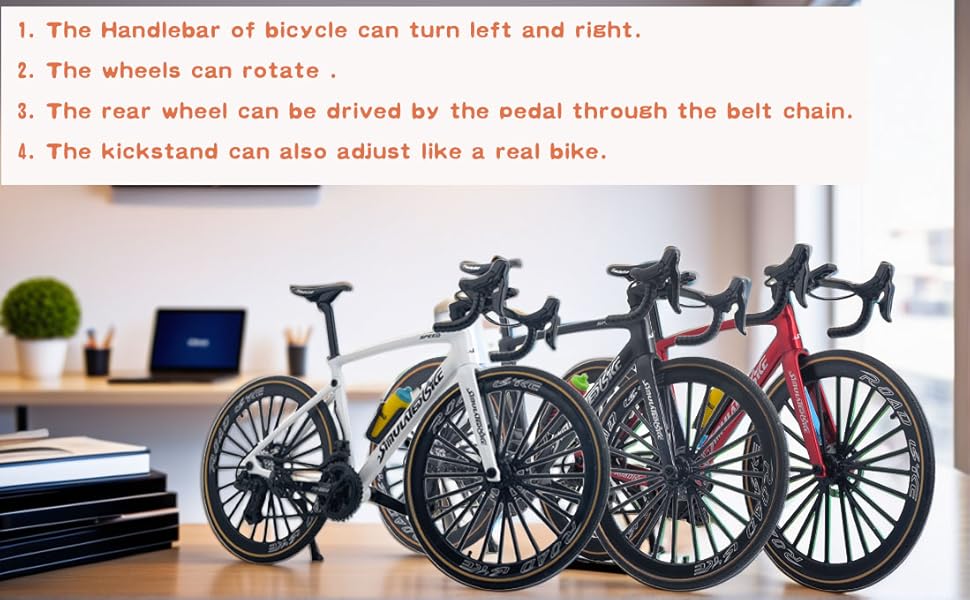 Finger Bikes Road Bike Model Mini Finger Toys Bicycle Cake Topper Miniature Bicycle Toy Bycicle