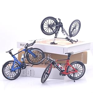 Toy Dirt Bike Riders Blue Toy Black Mountain Bike Bicycle Mountain Bike Mountain Bike Decor 