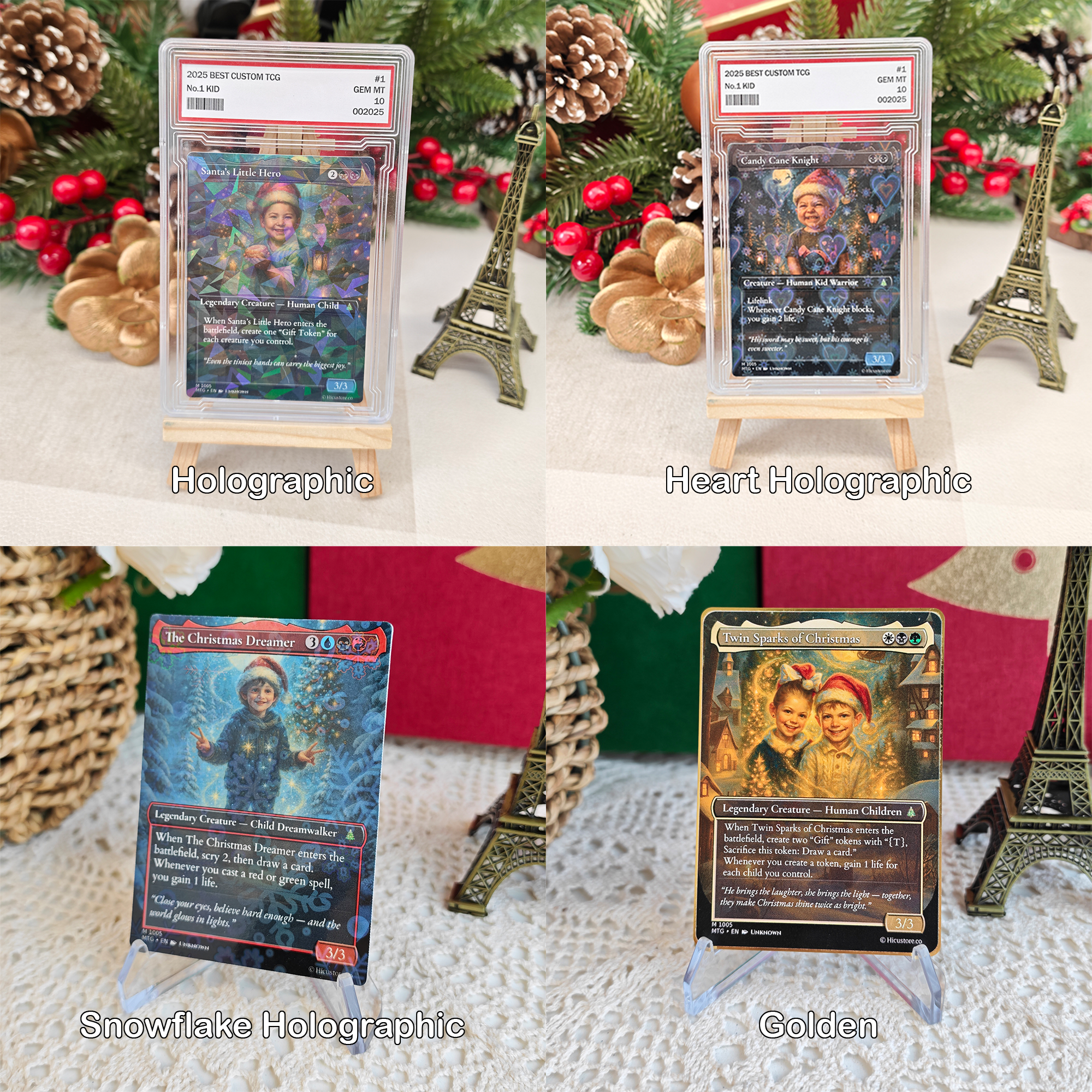 Custom Anime Kid Christmas MTG Magic TCG Card