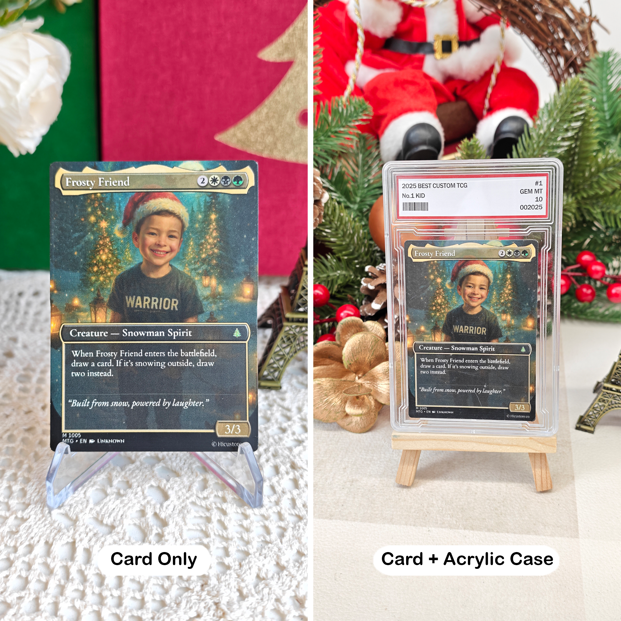 Custom Anime Kid Christmas MTG Magic TCG Card