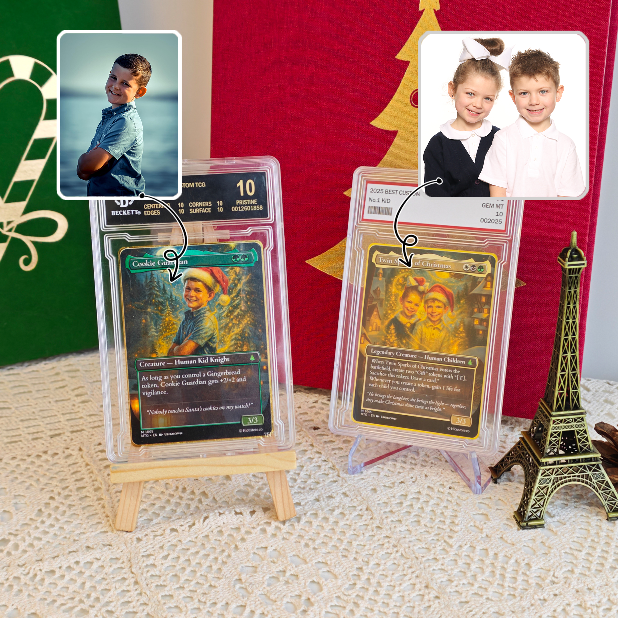 Custom Anime Kid Christmas MTG Magic TCG Card