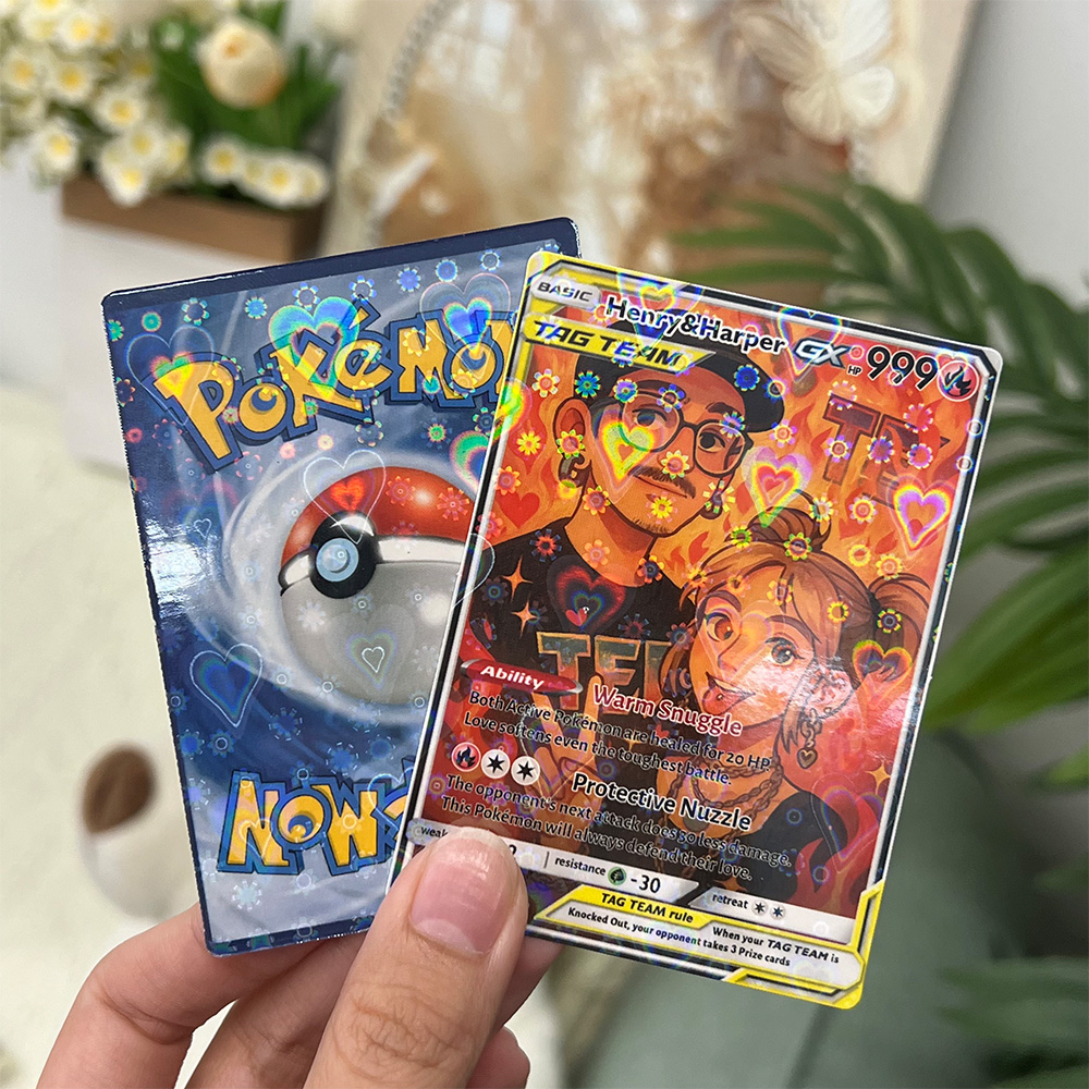 Custom Anime Pokecard For Couples