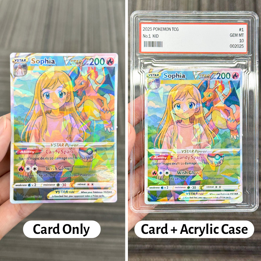 Custom Anime Kid Pokecard V/Vmax/VSTAR/EX/GX Card
