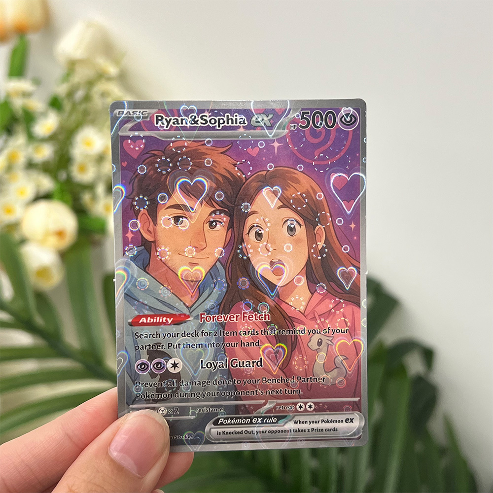 Custom Anime Pokecard For Couples